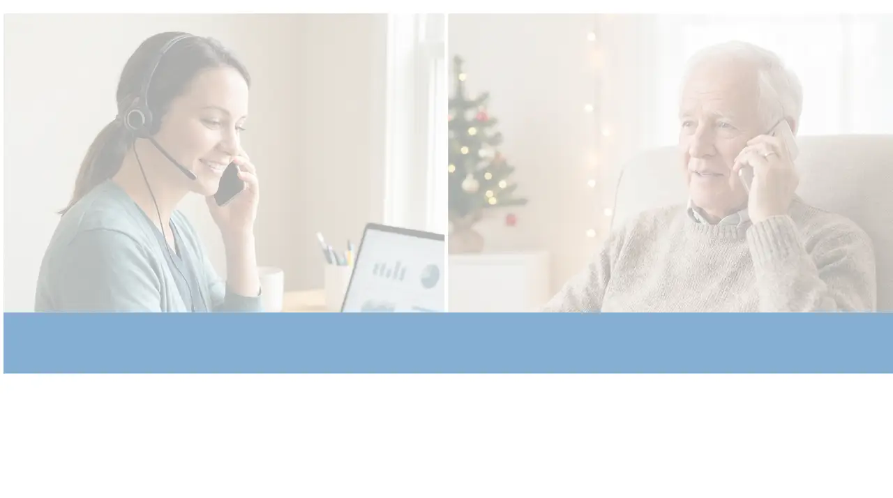 Smiling nurse speaking with a patient during a remote care check-in, representing relationship-based care between visits.